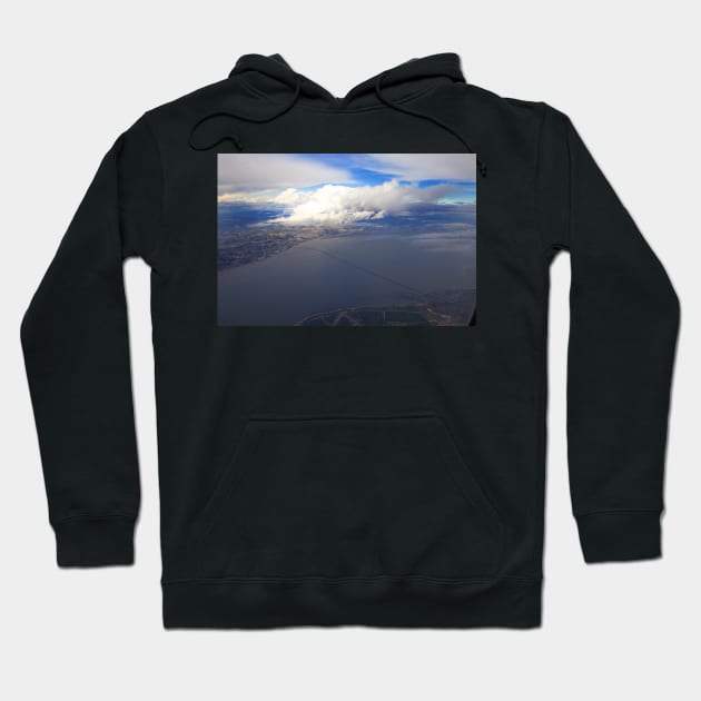 sky. lisbon and tagus river Hoodie by terezadelpilar